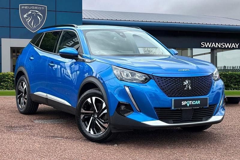 Blue Used 2021 Peugeot e-2008 Allure Premium SUV | £12,795 (Good price) - Image 1/4