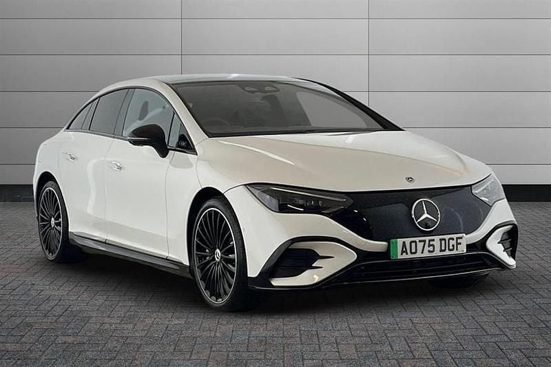 Opalite white bright New 2025 Mercedes EQE350 AMG line Sedan | £55,990 (A bit pricey) - Image 1/4