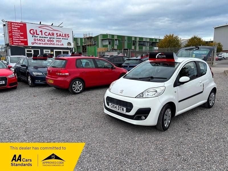 White Used 2014 Peugeot 107 Active Hatchback | £2,999 (Fair price) - Image 1/4