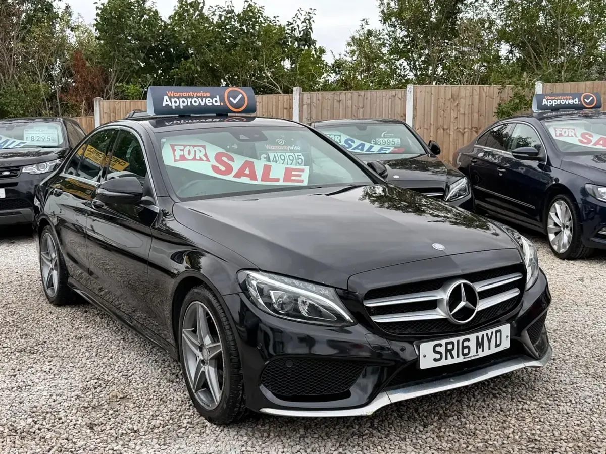 Used Mercedes C220 AMG line 2016 Black Sedan