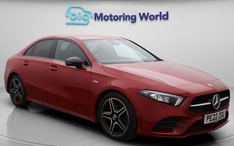 Red Used 2022 Mercedes A200 Executive Sedan | £19,353 (Fair price) - Image 1/4
