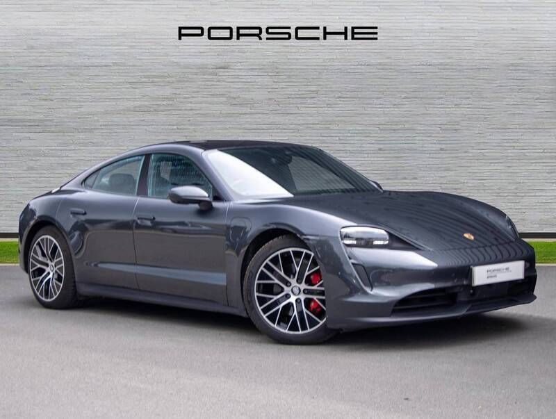 Volcano grey metallic Used 2020 Porsche Taycan 4S Sedan | £51,850 - Image 1/4