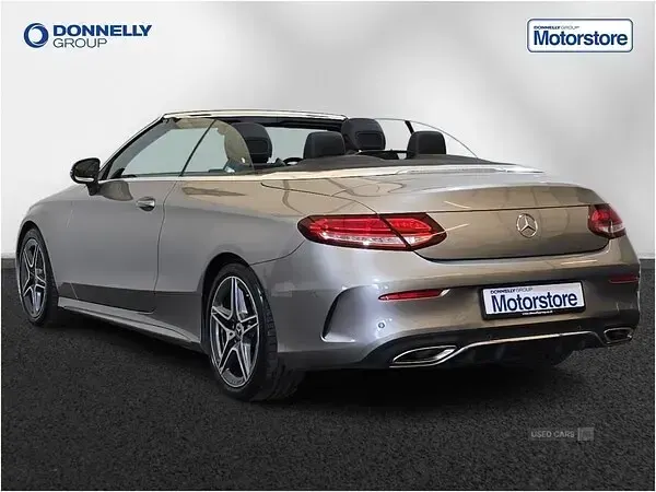 Used Mercedes C200 AMG Line Premium 198 HP (145 kW) 2018 Silver Cabriolet