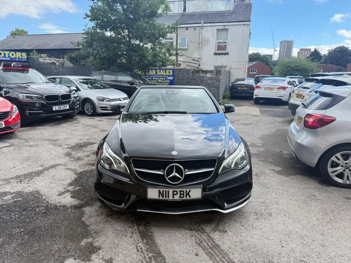 Used Mercedes E220 AMG line 174 HP (127 kW) 2016 Black Cabriolet