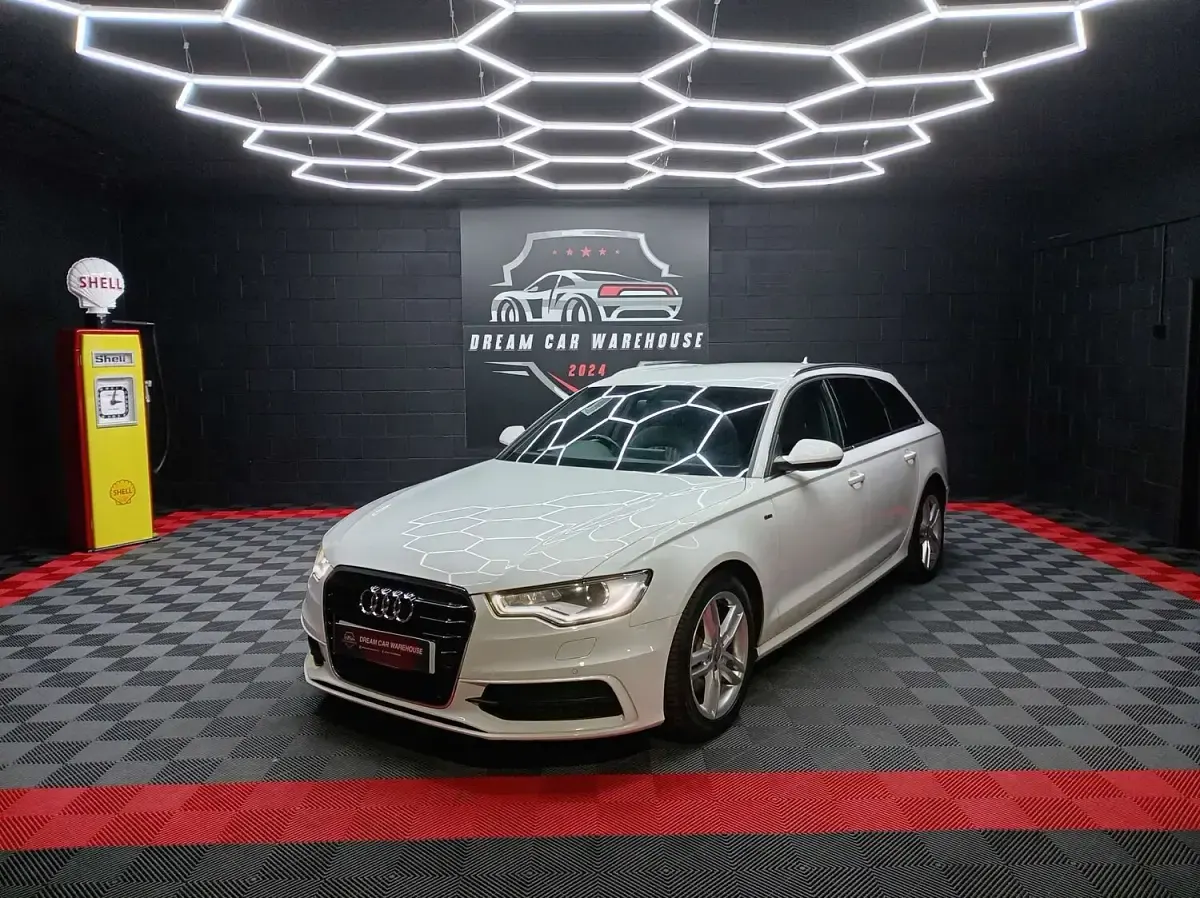 Used Audi A6 S-Line 177 HP (130 kW) 2014 White Estate