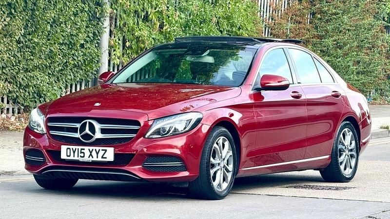 Red Used 2015 Mercedes C250 Premium Sedan | £8,990 (Good price) - Image 1/4