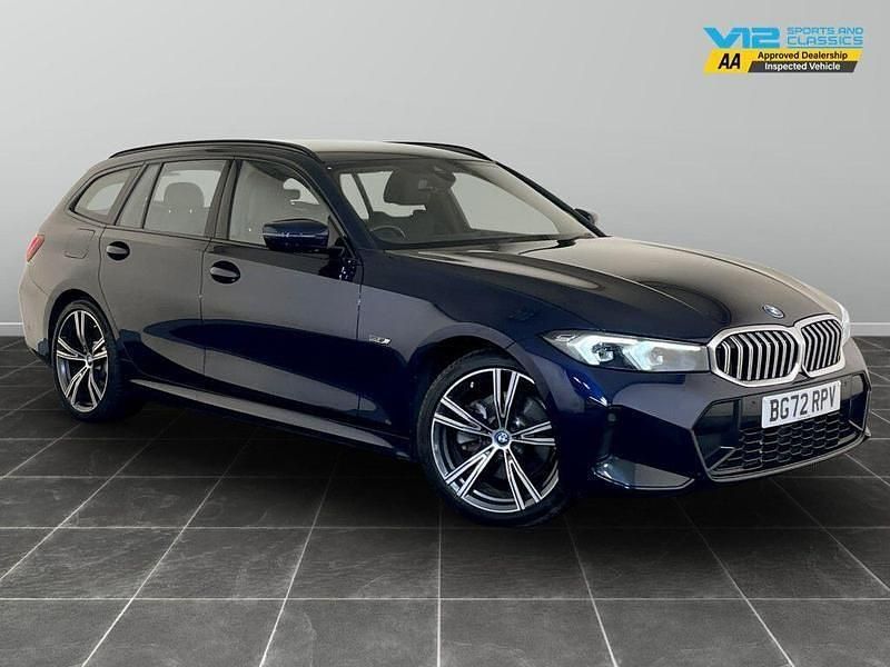 Blue Used 2022 BMW 330e M Sport Estate | £28,995 (Fair price) - Image 1/3