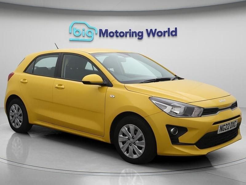 Yellow Used 2022 Kia Rio Hatchback | £10,100 (Good price) - Image 1/4