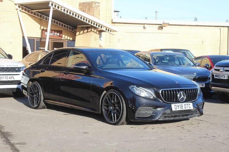 Black Used 2018 Mercedes E220 AMG line Sedan | £13,885 (Good price) - Image 1/4