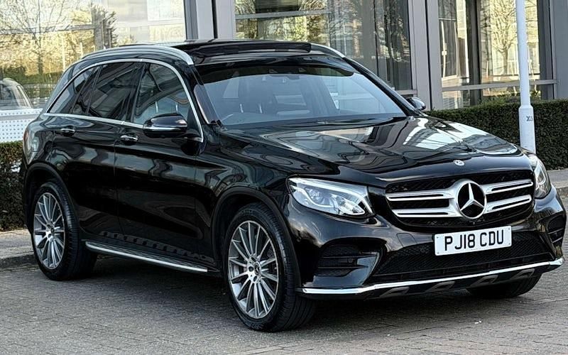 Used Mercedes GLC250 AMG line 204 HP (150 kW) 2018 Black Estate
