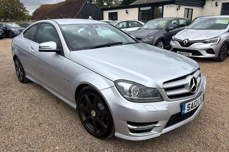 Silver Used 2012 Mercedes C180 Sport Edition Coupe | £6,695 (Fair price) - Image 1/1