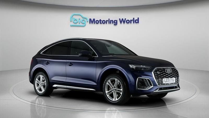 Blue Used 2021 Audi Q5 Sportback S-Line SUV | £30,300 (Fair price) - Image 1/4