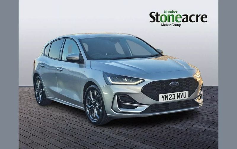 Silver Used 2023 Ford Focus ST-Line Hatchback | £18,290 (Expensive) - Image 1/2