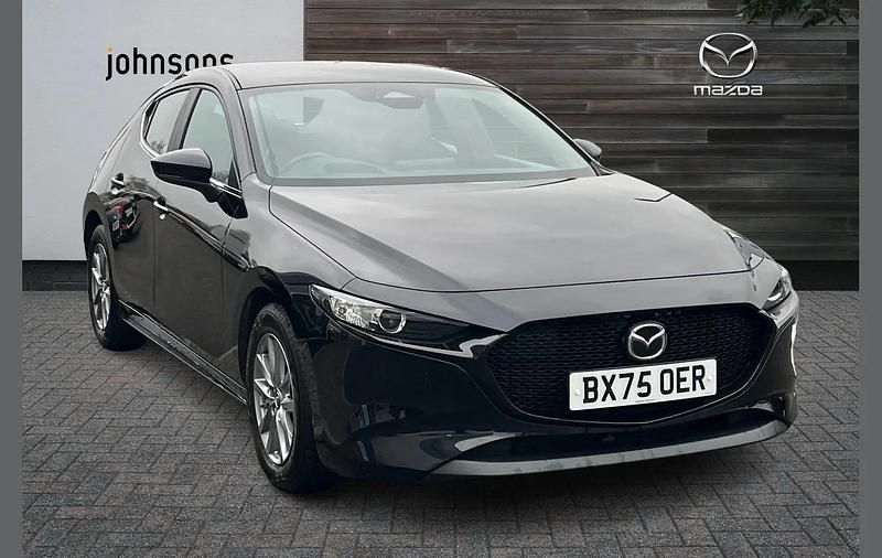 Black Used 2025 Mazda 3 Prime-Line Hatchback | £20,800 (A bit pricey) - Image 1/4