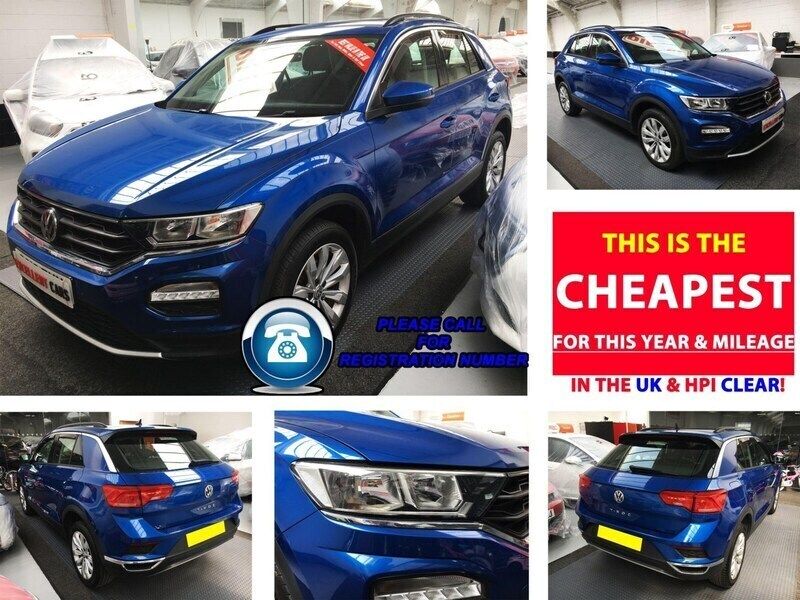 Blue Used 2019 VW T-Roc SE SUV | £9,985 (Good price) - Image 1/3