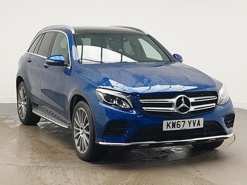 Used Mercedes GLC220 AMG Line Premium 170 HP (125 kW) 2018 Blue SUV