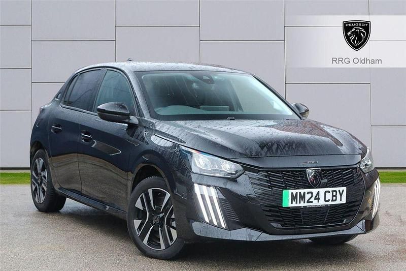 Black Used 2024 Peugeot e-208 Allure Hatchback | £19,990 (Expensive) - Image 1/4