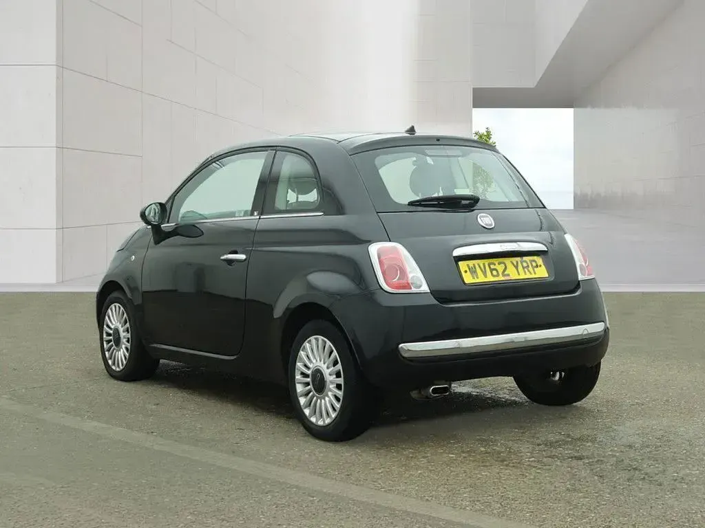 Used Fiat 500 Lounge 69 HP (50 kW) 2012 Black Hatchback