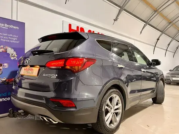 Begagnad Hyundai Santa Fe Premium SE 197 HK (144 kW) 2018 Blå SUV