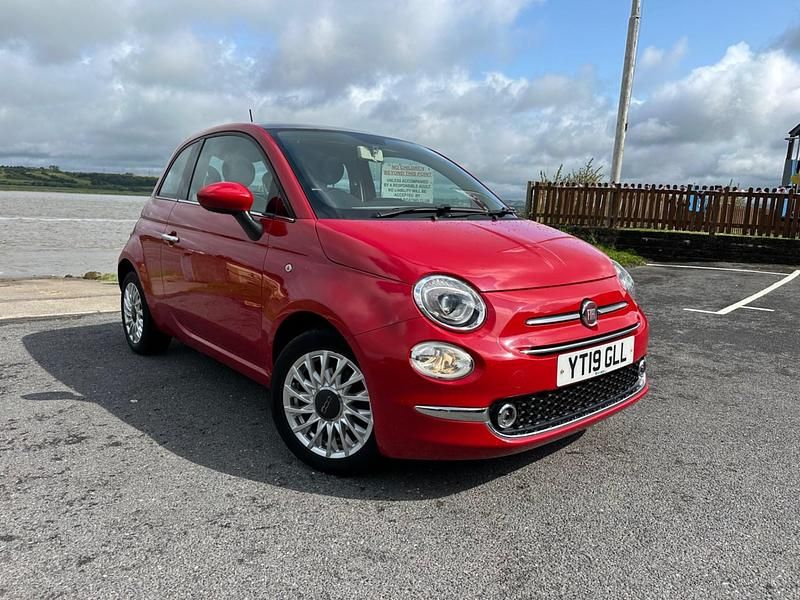 Red Used 2019 Fiat 500 Lounge Hatchback | £6,495 (Fair price) - Image 1/4