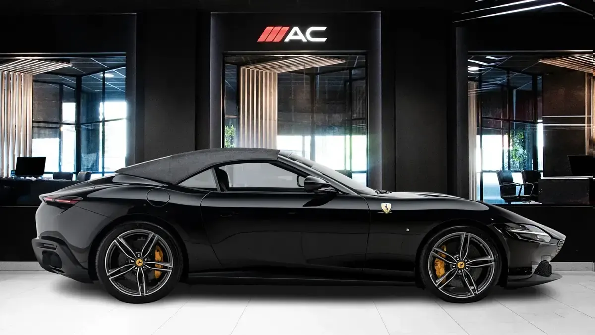 New Ferrari Roma 2025 Black Cabriolet