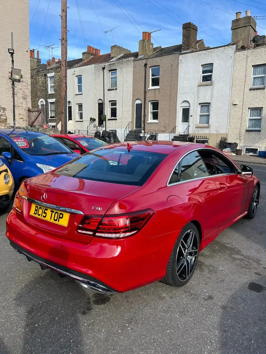 Used Mercedes E250 AMG line 2015 Red Coupe