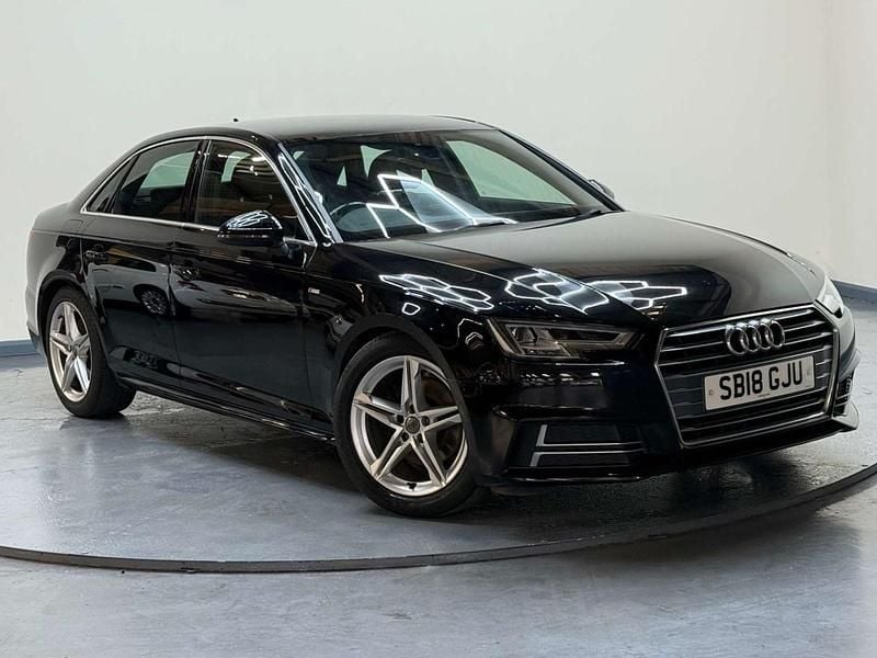 Black Used 2018 Audi A4 S-Line Sedan | £8,995 (Fair price) - Image 1/4