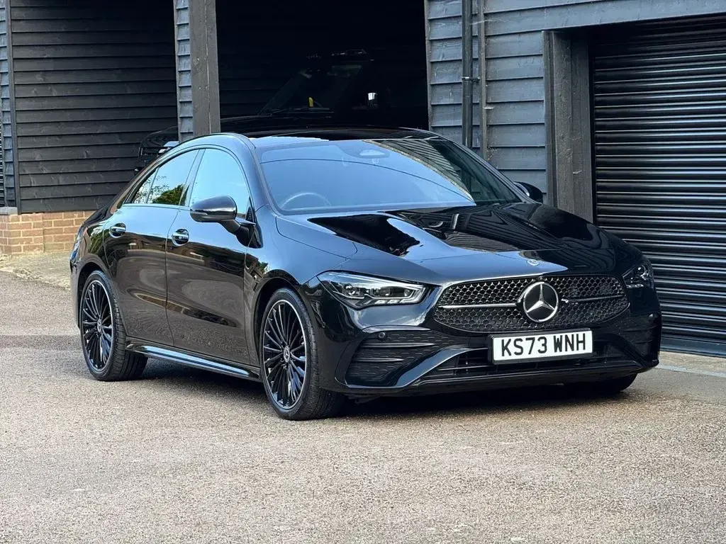 Used Mercedes CLA200 AMG line 163 HP (119 kW) 2023 Black Coupe