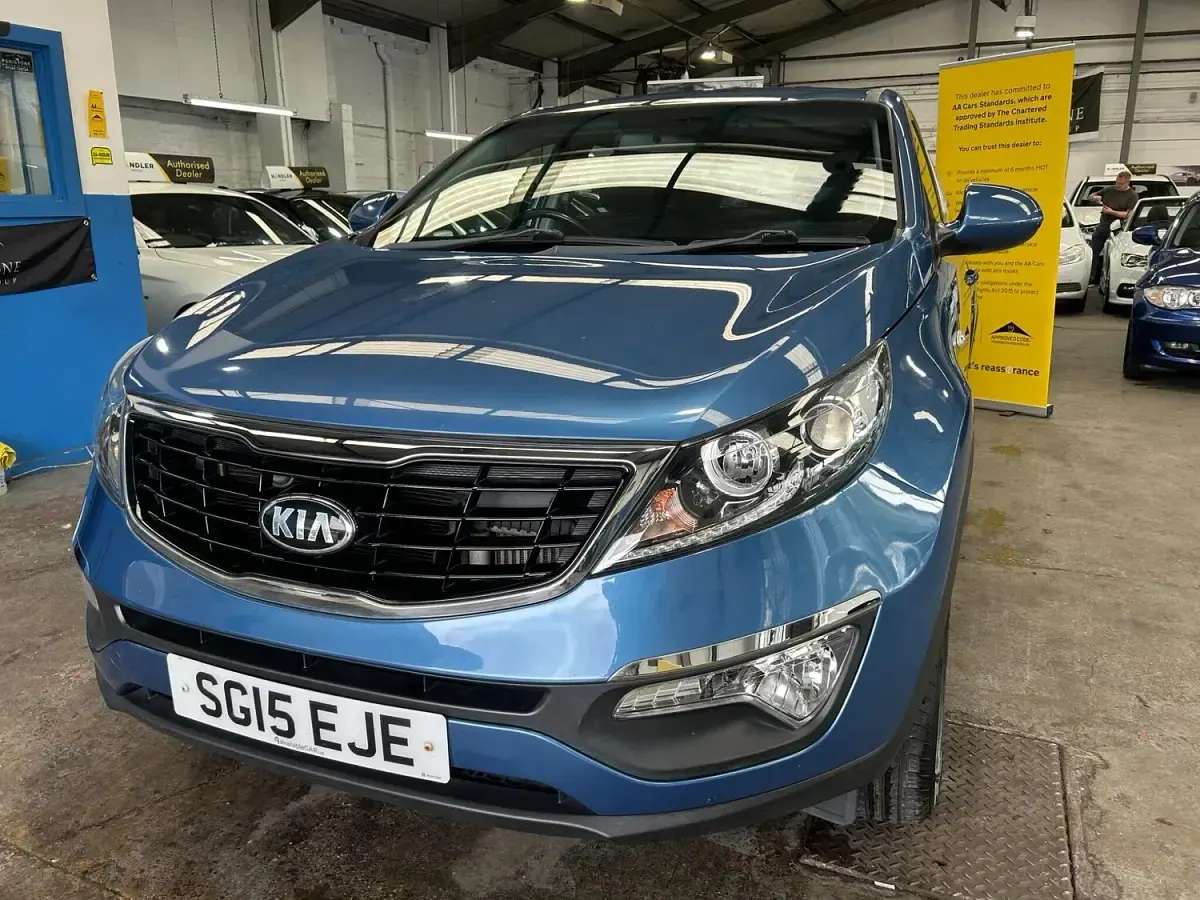 Used Kia Sportage 116 HP (85 kW) 2015 Blue SUV