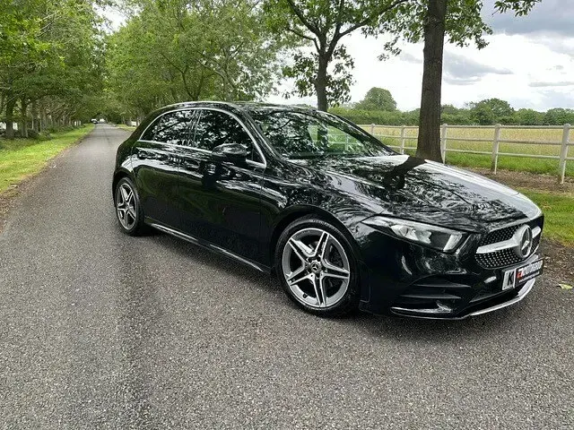 Used Mercedes A200 AMG line 150 HP (110 kW) 2020 Black Hatchback
