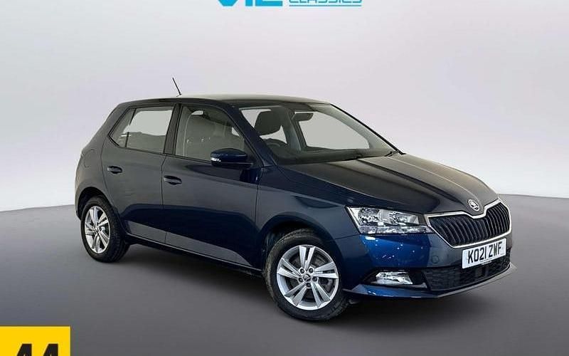 Used Skoda Fabia SE 95 HP (69 kW) 2021 Blue Hatchback