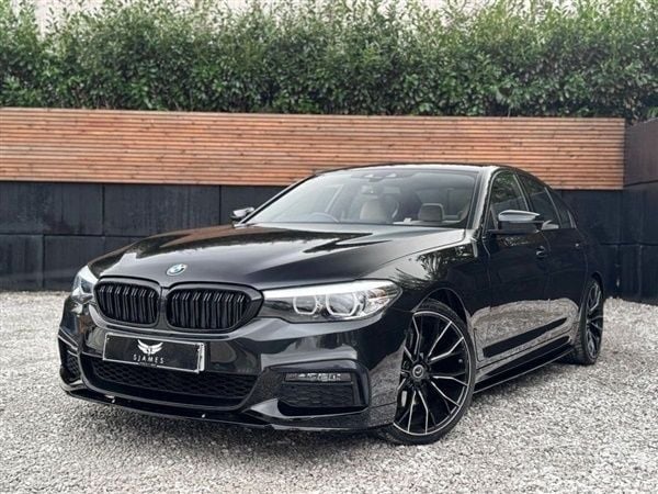 Black Used 2019 BMW 520 M Sport Sedan | £18,590 (Good price) - Image 1/4