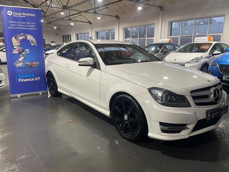 White Used 2014 Mercedes C180 Sport Edition Coupe | £6,895 (Good price) - Image 1/4