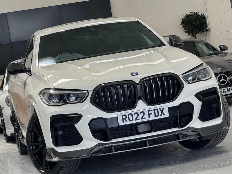 White Used 2022 BMW X6 M Sport SUV | £39,999 (Fair price) - Image 1/4