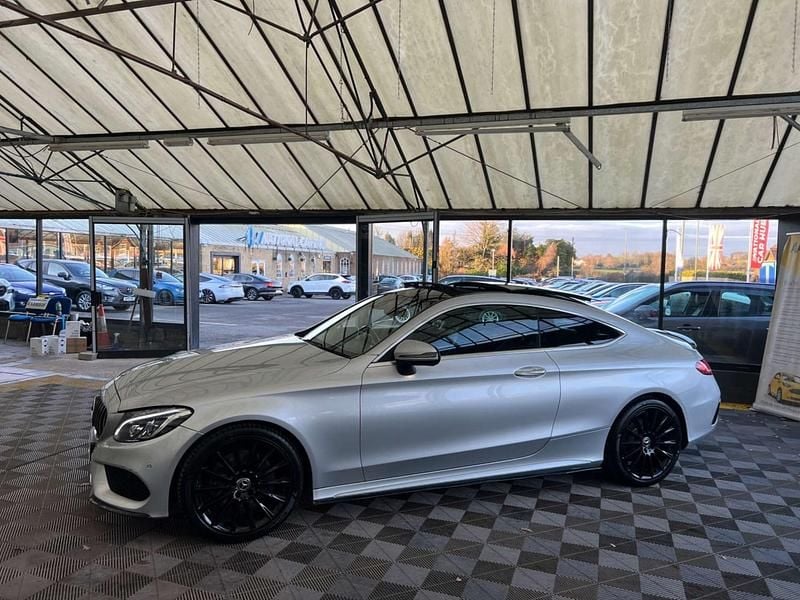Used Mercedes C300 AMG Line Premium Plus 2018 Silver Coupe