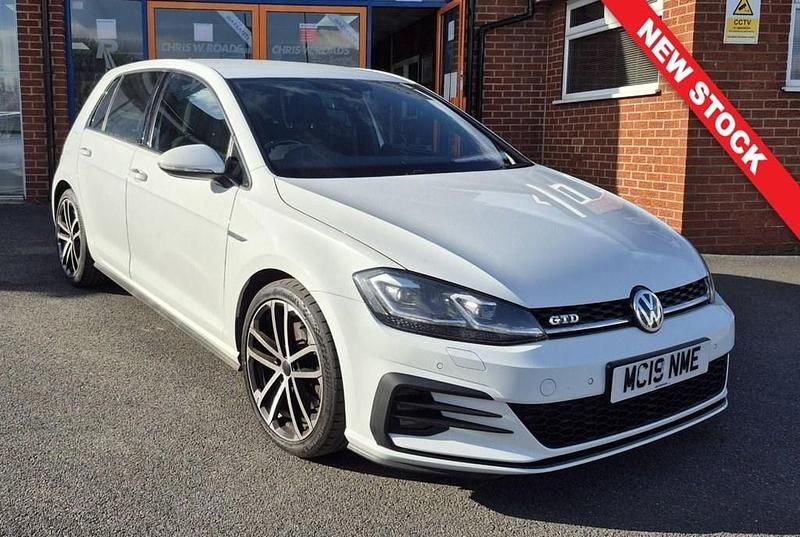 Used VW Golf VII GTD 184 HP (135 kW) 2019 White Hatchback