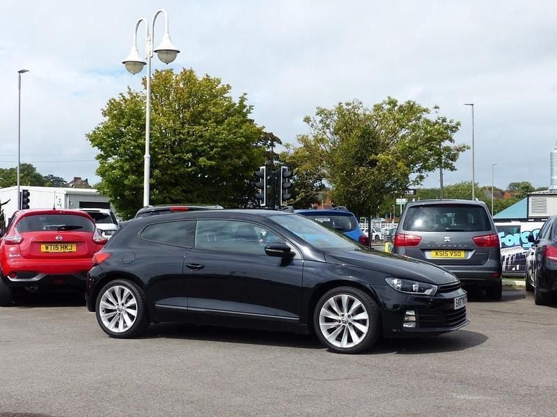 Deep black pearl Used 2017 VW Scirocco GT Coupe | £13,475 (Expensive) - Image 1/4