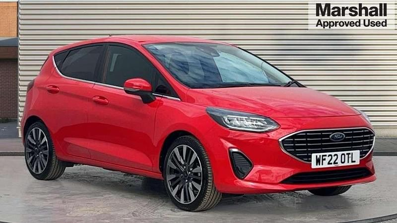 Red Used 2022 Ford Fiesta Titanium Hatchback | £11,037 (Fair price) - Image 1/4