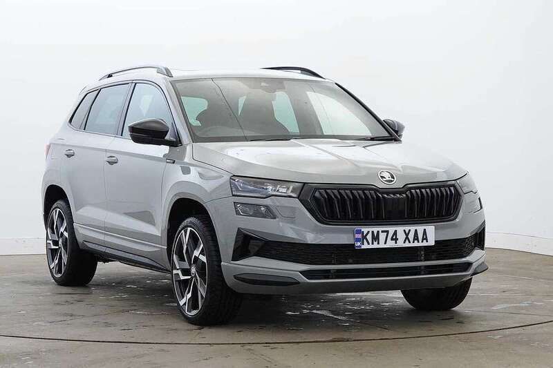 Meteor grey Used 2024 Skoda Karoq SportLine SUV | £30,995 (A bit pricey) - Image 1/4