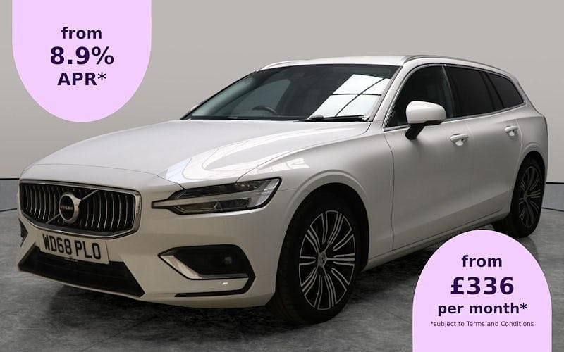 White Used 2019 Volvo V60 Inscription Estate | £18,726 (Good price) - Image 1/2
