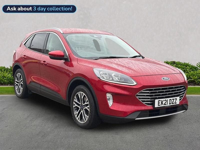 Red Used 2021 Ford Kuga Titanium SUV | £16,299 (Fair price) - Image 1/4
