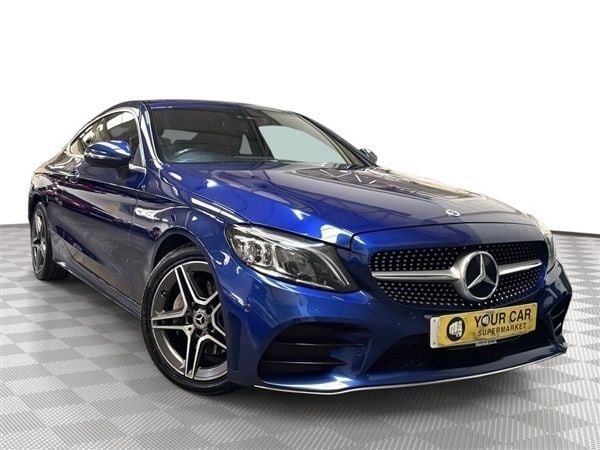 Blue Used 2019 Mercedes C220 AMG line Coupe | £15,000 (Fair price) - Image 1/1