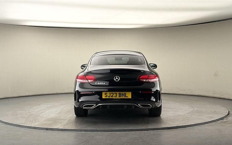 Used Mercedes C220 AMG line 194 HP (142 kW) 2022 Obsidian black Coupe