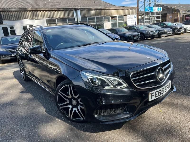 Black Used 2015 Mercedes E220 AMG Estate | £11,995 (Fair price) - Image 1/4