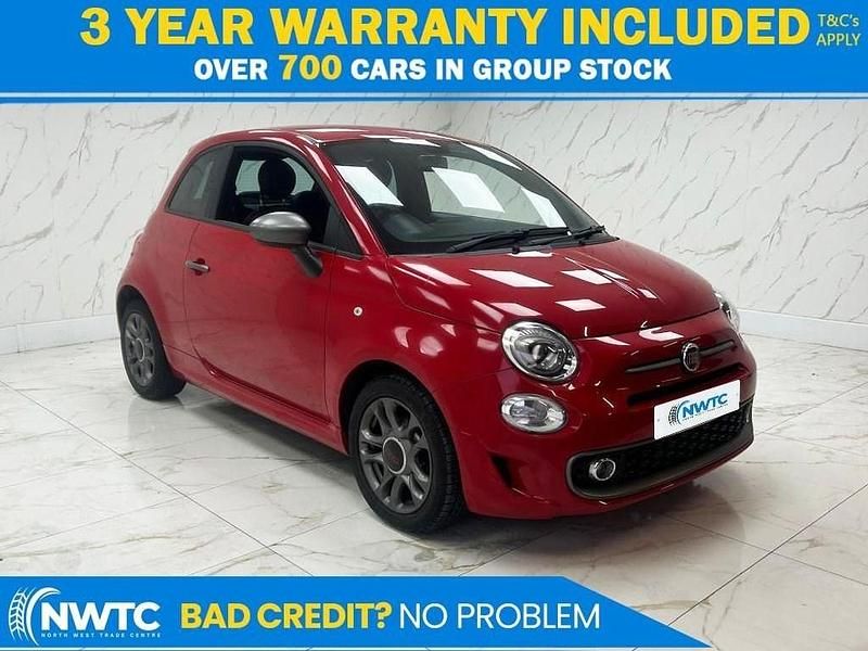 Red Used 2019 Fiat 500 S Hatchback | £8,195 (Fair price) - Image 1/4
