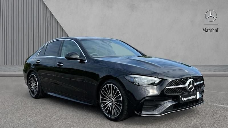 Black Used 2025 Mercedes C200 AMG Line Premium Plus Sedan | £40,480 - Image 1/4
