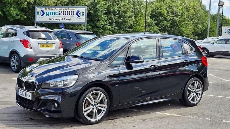 Black Used 2017 BMW 218 Active Tourer M Sport MPV | £11,995 (Good price) - Image 1/4