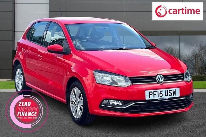 Red Used 2015 VW Polo SE Hatchback | £7,450 (Fair price) - Image 1/4