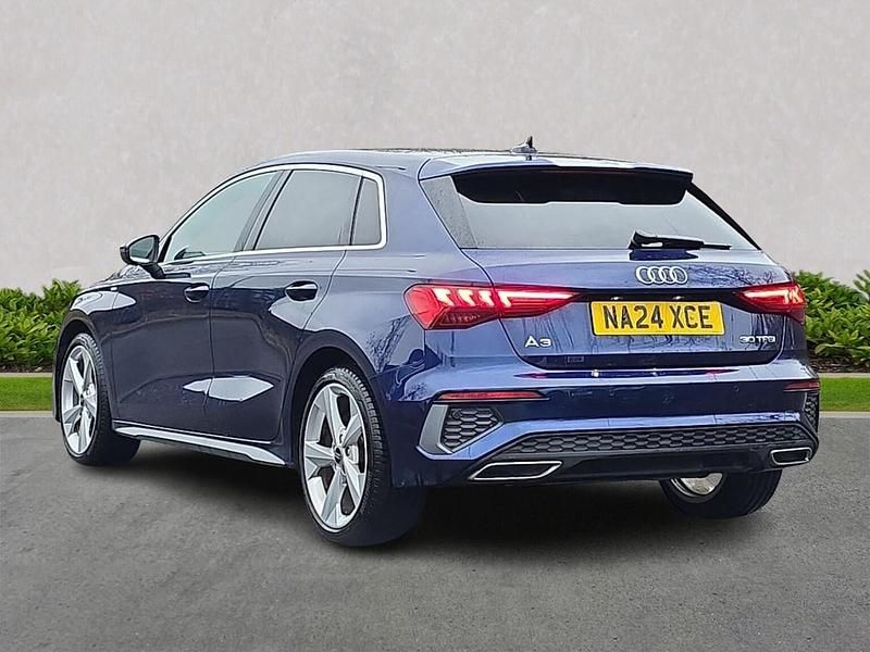 Used Audi A3 Sportback S-Line 110 HP (80 kW) 2024 Blue Hatchback