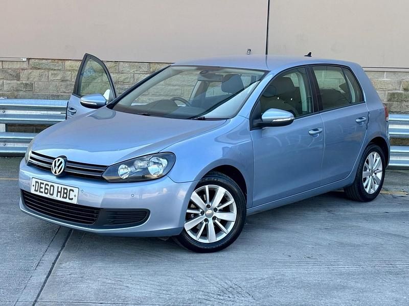 Used VW Golf VI SE 105 HP (77 kW) 2010 Blue Hatchback